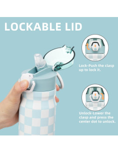 Botella de Agua Aislada Konokyo 18 oz Acero Inoxidable 2