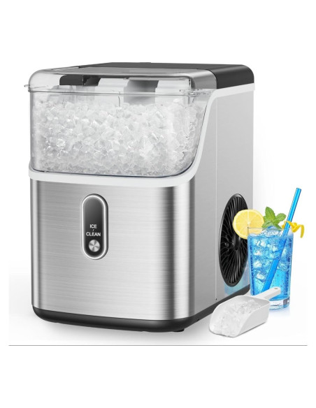 Máquina de Hielo de Nuggets Totnz 15 kg Acero Inoxidable