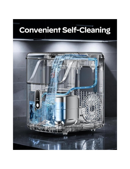 Máquina de Hielo de Nuggets Totnz 15 kg Acero Inoxidable