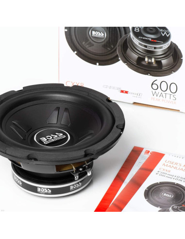 Subwoofer BOSS CXX8 8" 600W Bobina Simple 4 Ohmios