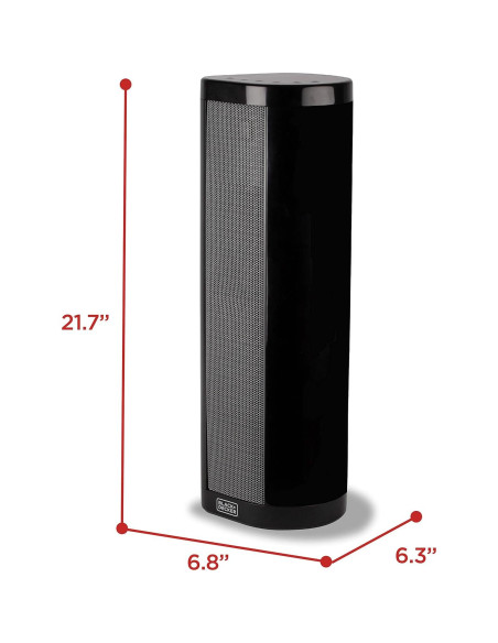 Calentador de Cerámica BLACK+DECKER BHVHC15 Oscilante 1500W