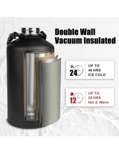 Botella de Agua ABOTOCUP 1.89L Acero Inoxidable Aislada 2