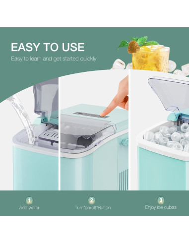 Fabricador de Hielo SMUG GN, 9 Cubos en 6 Min, 12 kg/día