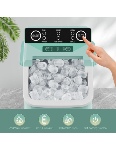 Fabricador de Hielo SMUG GN, 9 Cubos en 6 Min, 12 kg/día