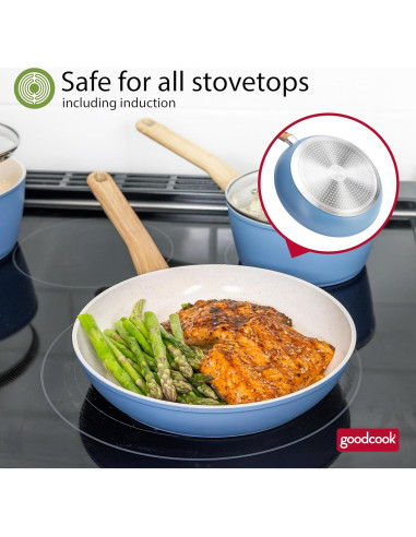 Juego de Sartenes GoodCook 3 Piezas Cerámica Antiadherente