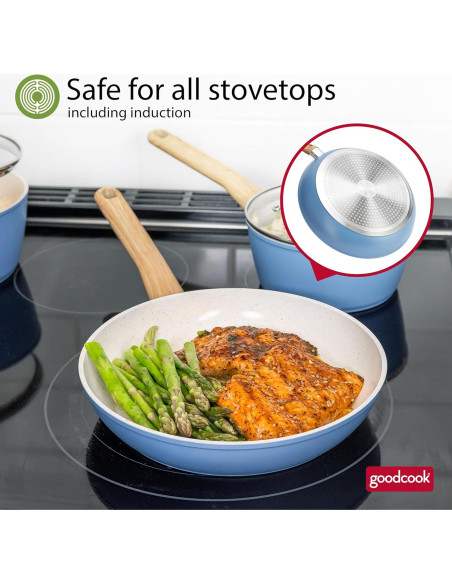 Juego de Sartenes GoodCook 3 Piezas Cerámica Antiadherente