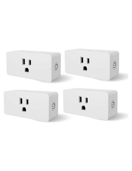 Enchufe WiFi WBM Smart PG-07-4PK Control por Voz Blanco