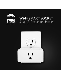 Enchufe WiFi WBM Smart PG-07-4PK Control por Voz Blanco 2