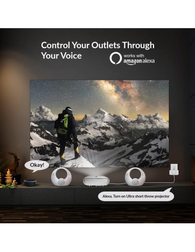 Enchufe WiFi WBM Smart PG-07-4PK Control por Voz Blanco