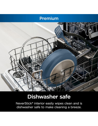 Sartén Ninja Foodi 4 Cuartos con Vaporera y Tapa de Vidrio