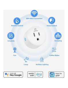 Enchufe Inteligente EIGHTREE WiFi 5GHz Control Remoto 4 Pzs 2