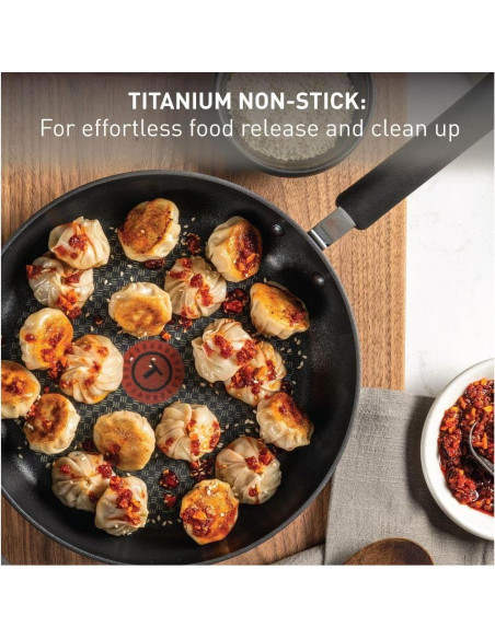 Sartén Jumbo T-fal 5 Cuartos Antiadherente Gris con Tapa