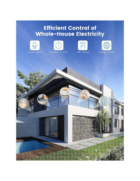 Enchufe Inteligente EIGHTREE WiFi 5GHz Control Remoto 4 Pzs
