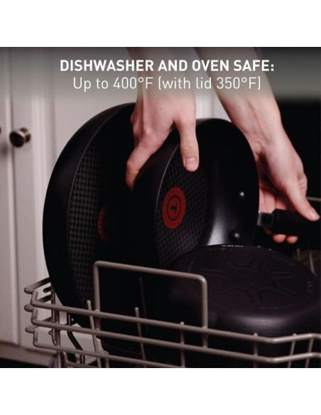 Sartén Jumbo T-fal 5 Cuartos Antiadherente Gris con Tapa