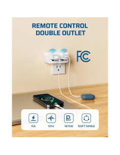 Enchufe de Control Remoto Dewenwils IT106 - 2 Enchufes Dobles 2