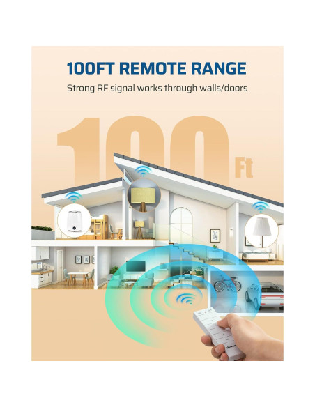 Enchufe de Control Remoto Dewenwils IT106 - 2 Enchufes Dobles