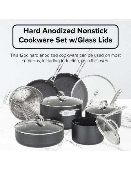 Juego de Ollas y Sartenes Viking 12 Piezas Antiadherente