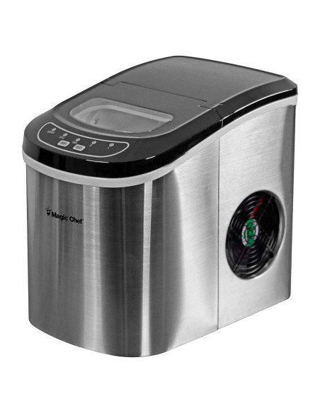 Máquina de Hielo Portátil Magic Chef 12,25 kg Acero Inoxidable