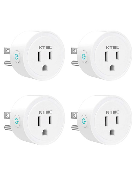 Enchufe Inteligente KTMC Paquete de 4, Control Remoto, ETL