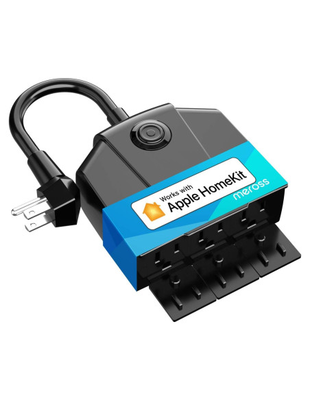 Enchufe Inteligente Meross para Exterior 3 Tomas Control Remoto