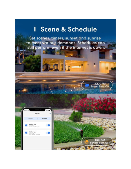 Enchufe Inteligente Meross para Exterior 3 Tomas Control Remoto