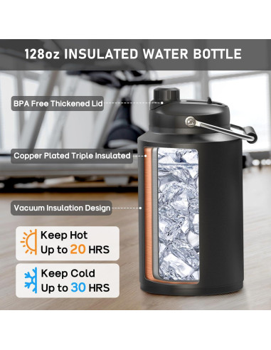 Jarra de Agua Cafezi 3.79L Tapa 2-en-1 Aislada