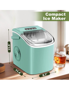 Máquina de Hielo NicBex Dorothy Verde 11,79 kg/24H 9 Cubos 2