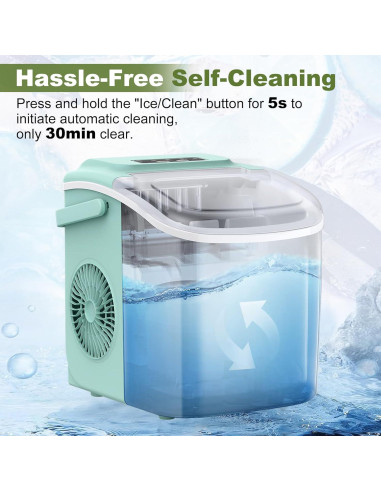 Máquina de Hielo NicBex Dorothy Verde 11,79 kg/24H 9 Cubos