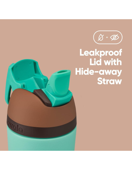 Botella de Agua Aislada Owala Kids 414 ml con Pajilla