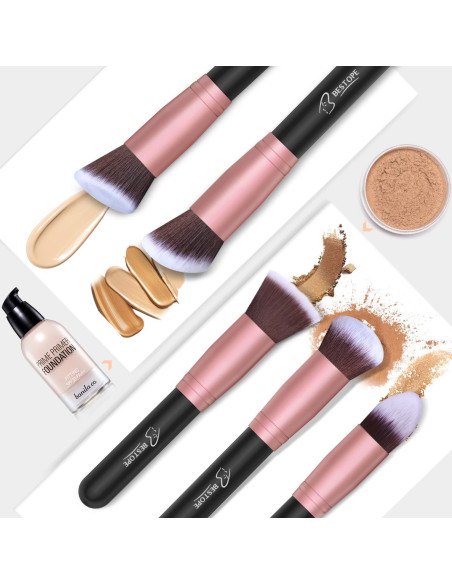 Juego de Brochas de Maquillaje BESTOPE PRO 16 Piezas Sintéticas