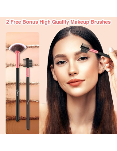 Juego de Brochas de Maquillaje BESTOPE PRO 16 Piezas Sintéticas
