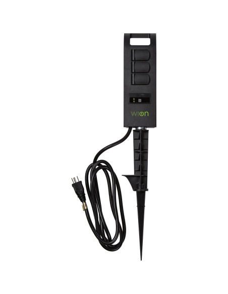 Temporizador WiOn 50053 Estaca Jardín Wi-Fi 3 Salidas