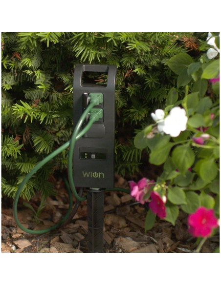 Temporizador WiOn 50053 Estaca Jardín Wi-Fi 3 Salidas