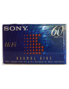 Cinta de Casete Sony Hi Fi C-60HFB 60 Minutos Normal