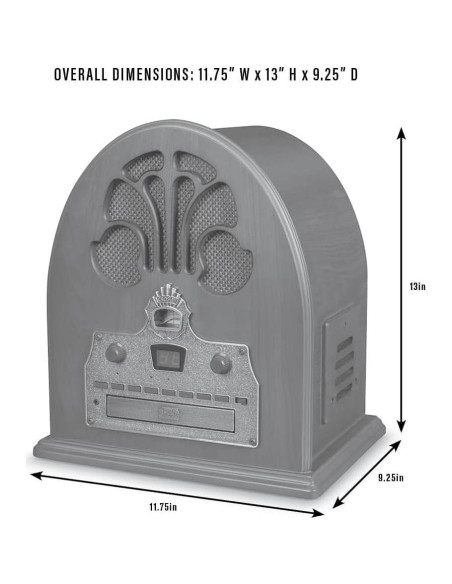 Radio Retro Crosley CR32D-PA AM/FM con Reproductor de CD y Bluetooth