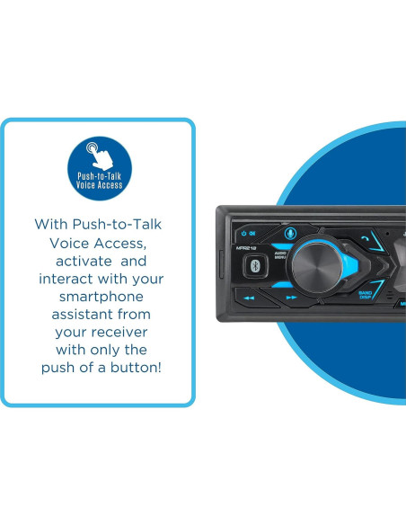 Estéreo de Coche Jensen MPR210 Bluetooth 1 DIN USB AM/FM