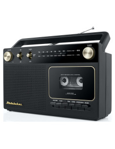Estéreo Portátil Studebaker SB2129BG AM/FM y Grabador de Cassettes