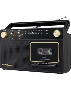 Estéreo Portátil Studebaker SB2129BG AM/FM y Grabador de Cassettes 2
