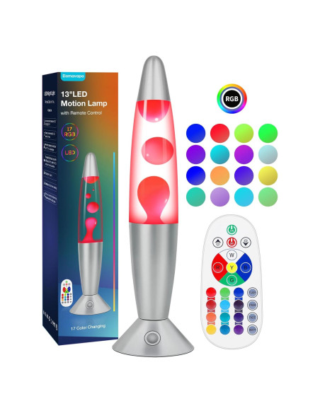 Lámpara de Movimiento Líquido Elomavapa 33 cm 17 Colores LED