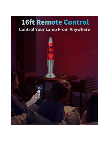 Lámpara de Movimiento Líquido Elomavapa 33 cm 17 Colores LED