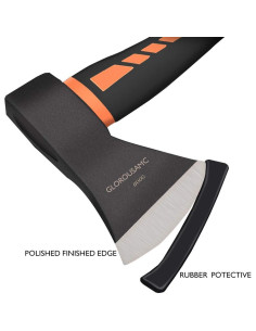 Hacha de Camping Gloriousamc 38.1 cm Acero Carbono Forjado 2