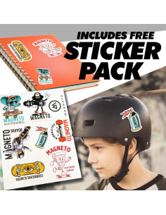 Patineta Completa Magneto Cohete 27.5x7.75cm para Principiantes 2