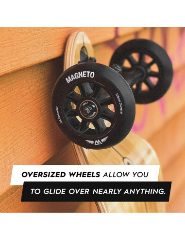 Longboard Magneto Low Glider 101.6 cm Bambú 100 mm Ruedas