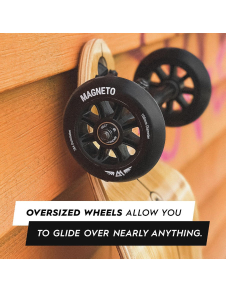 Longboard Magneto Low Glider 101.6 cm Bambú 100 mm Ruedas