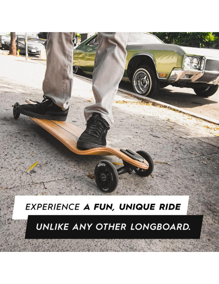 Longboard Magneto Low Glider 101.6 cm Bambú 100 mm Ruedas