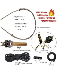 Collar de Supervivencia BSGB con Encendedor de Fuego y Kit de Pesca 2