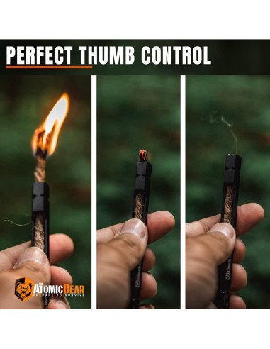 Mecha Encendedora The Atomic Bear - Cuerda Impermeable 99 cm