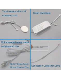 Interruptor Táctil Oculto Yogcow 250V 2A para Lámparas 2