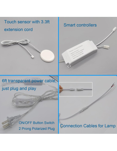 Interruptor Táctil Oculto Yogcow 250V 2A para Lámparas