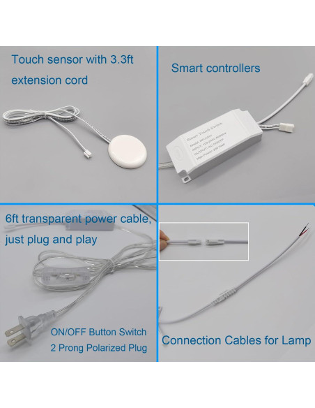 Interruptor Táctil Oculto Yogcow 250V 2A para Lámparas